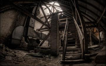 Urban Decay Abandon Deserted Stairs Apocalyptic Building