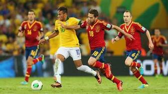 Football Sport Neymar Spain Brazil Soccer HD Wallpaper Background