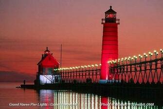 Grand Haven Pier Lights Michigan