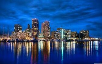 Waikiki Skyline At Night 4k HD Desktop Wallpaper For Ultra