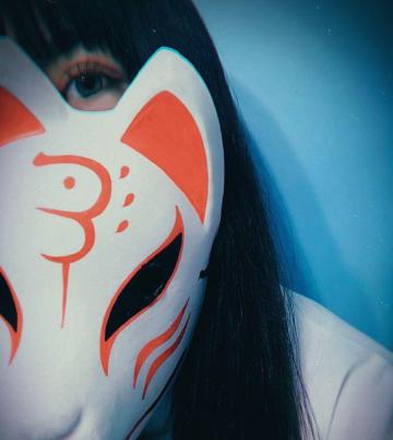 Mavie Soriano On Photography Sessions Kitsune Mask