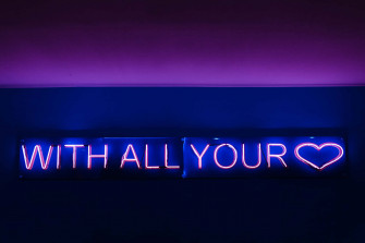 Purple Neon Aesthetic Computer Wallpaper