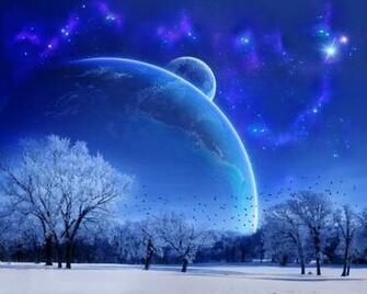 Blue Moon Wallpaper HD In Space Imageci