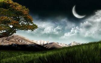Quarter Moon Nature Wallpaper Photos iPhone Pics Gifs Etc