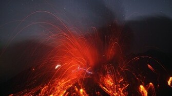 Sparks Volcanic Eruption Wallpaper And Image Pictures