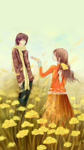 Flowers Couple iPhone Wallpaper HD For