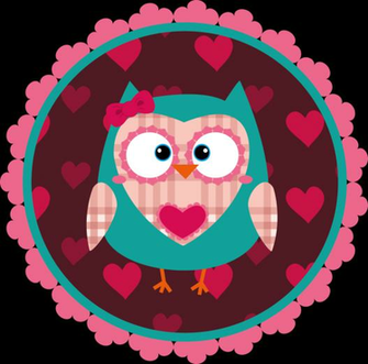 Cute Pink Owl Cartoon Super