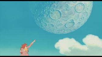 Ponyo Screencap On The Cliff By Sea Photo