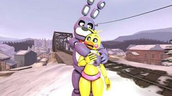 Toy Chica X Bonnie By Sfmanimapony