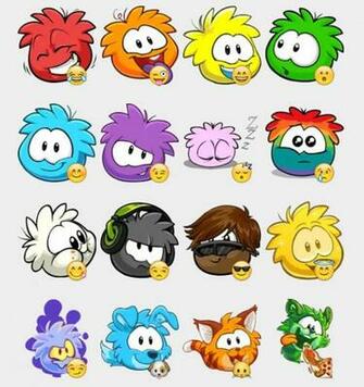 Puffles Stickers Set Telegram Puffle Club