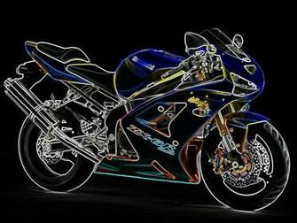 Motorcycle Inverted Colors Wallpaper Desktop Background In HD