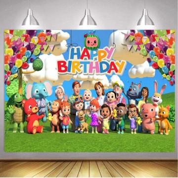 Cocomelon Backdrops For Photo Studio Little Animals And