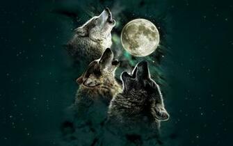 Moon Wolf Wallpaper Space Moons HD Desktop