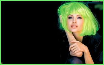 Girl Style Green Hair Wild Beautiful Screensaver Hq HD Wallpaper