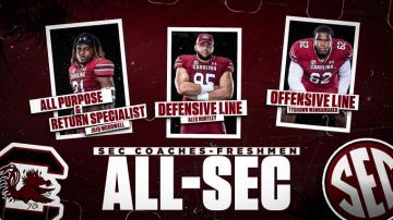 Gamecocks Place Three On Sec Coaches All Freshman Team