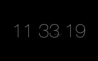 Minimalist Clock Screensaver For Mac