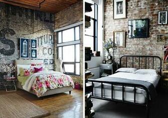 Exposed Brick Bedroom Wall