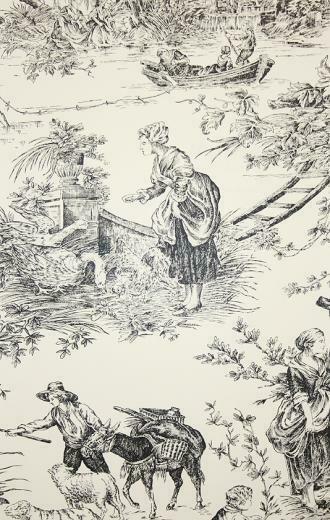 De Loir Toile Wallpaper Pastoral Scenic Jouy