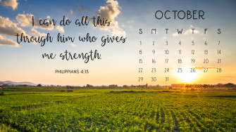 Wallpaper Calendars With Inspiring Bible Verses For
