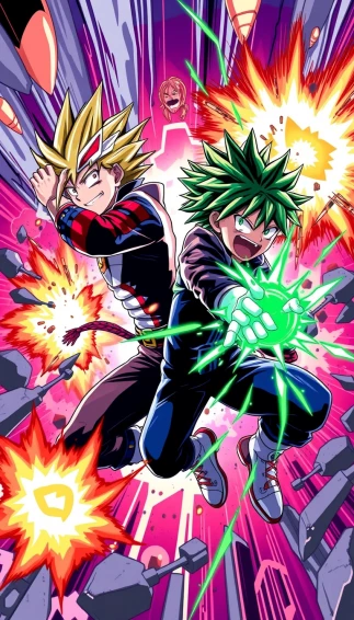 Bakudeku Phone Wallpaper