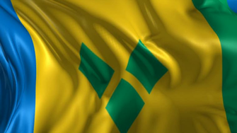 Flag Of Saint Vincent And The Grenadines Beautiful 3d Animation