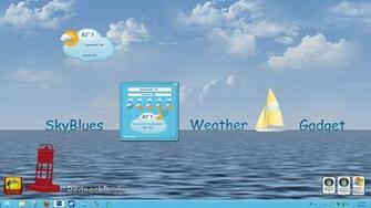 Wincustomize Explore Desktop Gadgets Skyblues Weather Gadget