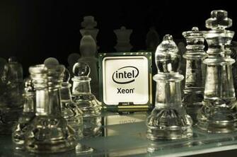 Intel Xeon Glass Chess Piece Set HD Wallpaper