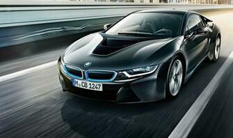 Negro Bmw I8 A Exceso De Velocidad En Carretera Fondos