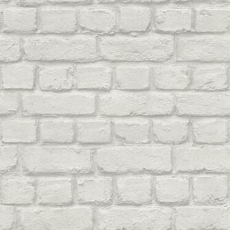 Rasch White Brick Effect Feature Wall Design Wallpaper