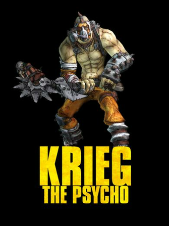 Borderlands Krieg The Psycho T Shirt By Thatcraigfellow On