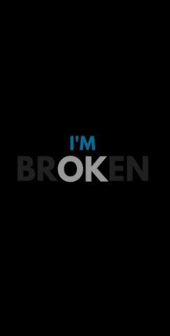 Broken Heart iPhone Wallpaper Words