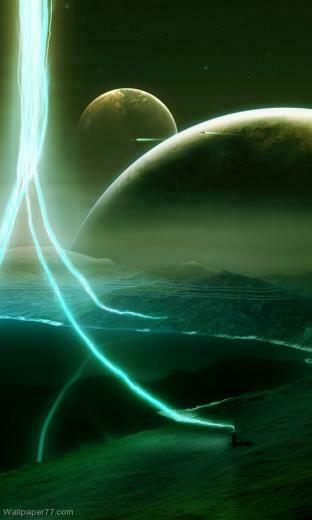 Black Earth Orbit Planet Wallpaper Space