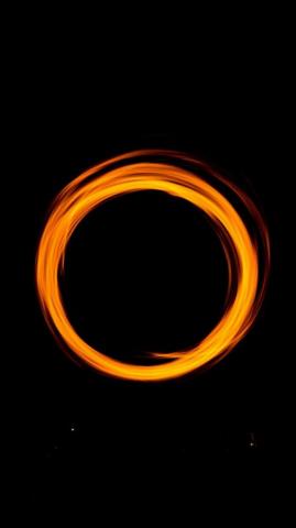 Circle Minimal Light Portal Dark Wallpaper Beats