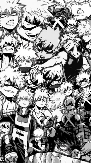 Bakugou Black And White Wallpaper Anime Cute