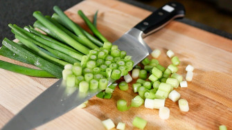 Sliced Green Onion Wallpaper