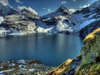 Wallpaper Mountains Lake Austrian Alps