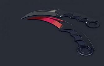 Wallpaper Knife Csgo Skin Karambit Amber Fade Image For