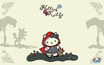 Sanrio Hello Kitty Little Red Riding Hood Wallpaper Kawaii Hoshi