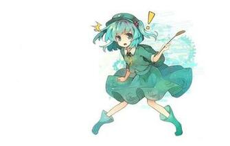 Wallpaper Boots Key White Background Cap Blue Hair Art