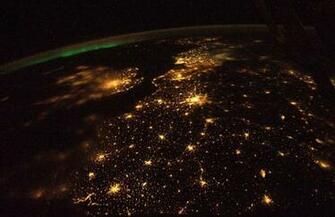 Earth At Night From Space Station Background Wallpaper Jpg
