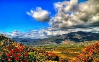 Wallpaper Mountain Borders Kitchen Country Nature