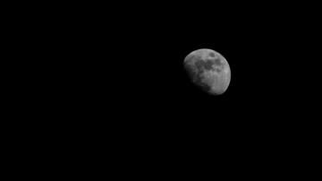 Wallpaper Moon Black Dark Night Ultrawide