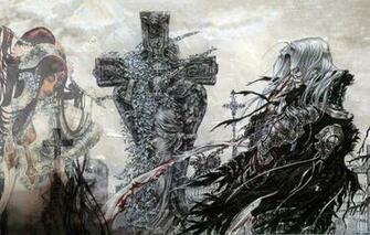 Wallpaper Cross Ghost Cemetery Headstone Trinity Blood Lilith