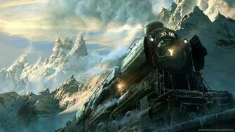 Pin Epic Train Art Wallpaper