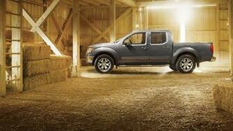 Nissan Frontier Gun Metallic Color Side 4k HD Wide