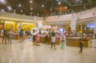Abstract Background Of Shopping Mall Royalty Stock Image