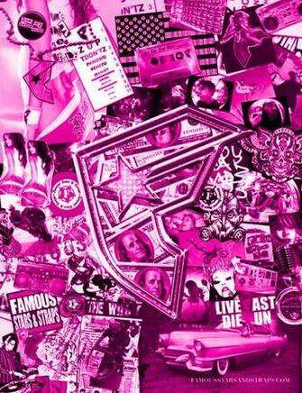 Pink Famous Collage Fashion Formspring Background