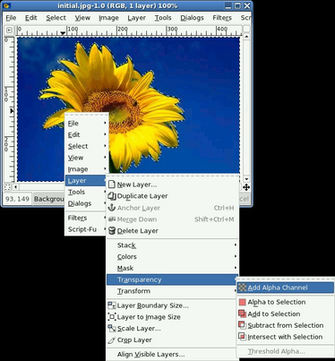 Gimp Changing Background Color