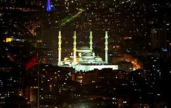 Wallpaper Night Turkey Ankara Kocatepe