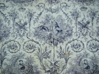 Toile Bird Wallpaper Floral Blue Flower Please